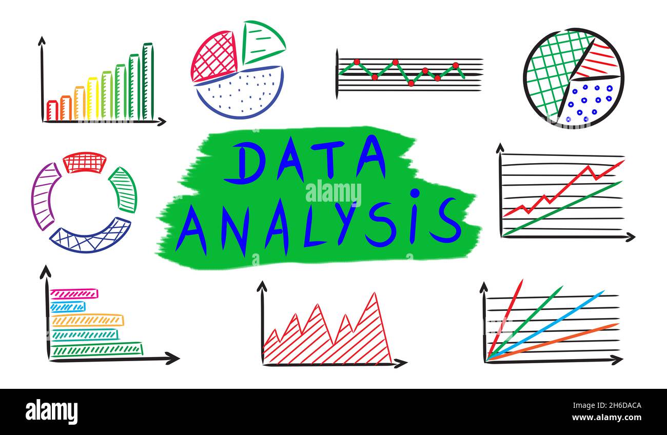 Illustration of a data analysis concept Stock Photo - Alamy