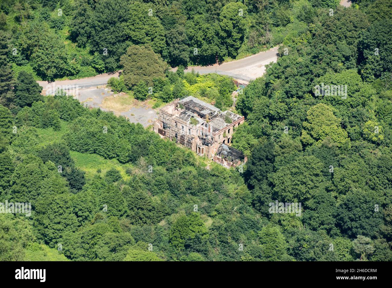 Great Barr Hall, a former country house now derelict, Walsall, West