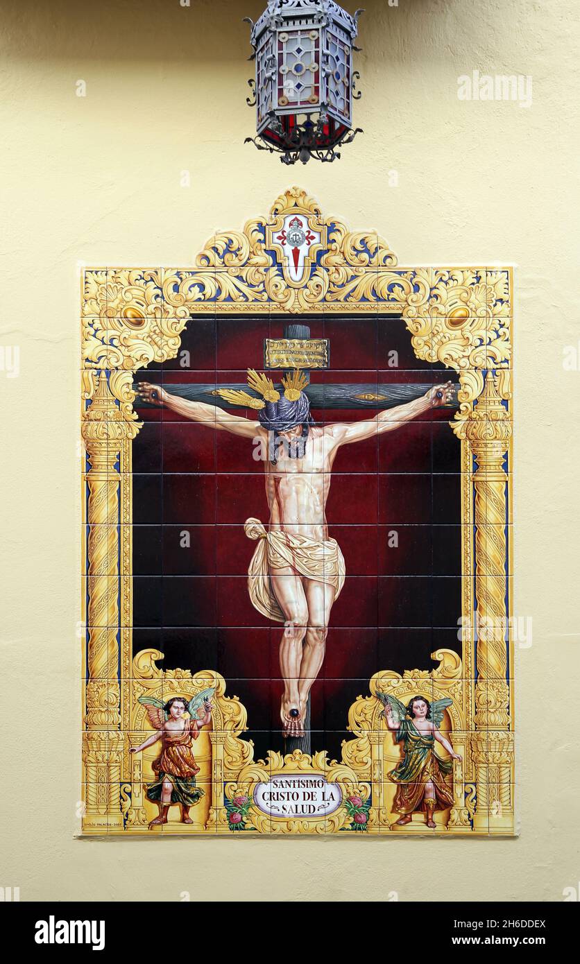Santisimo Cristo de la Salud / Holy Christ of Health at the Real de la Carreteria in Seville Spain Stock Photo