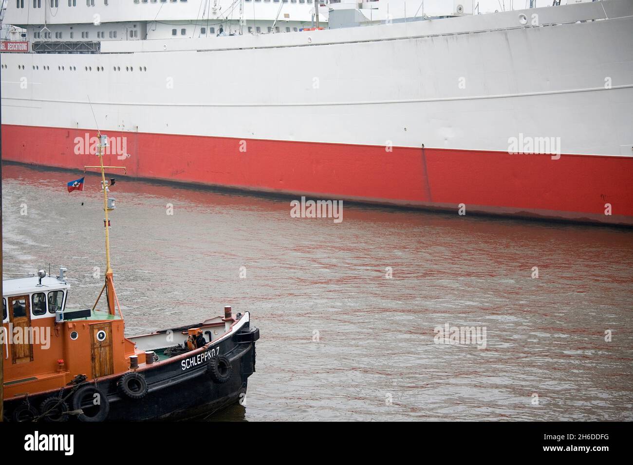 tugboat in the Port of Hamburg, Germany, Hamburg Stock Photo