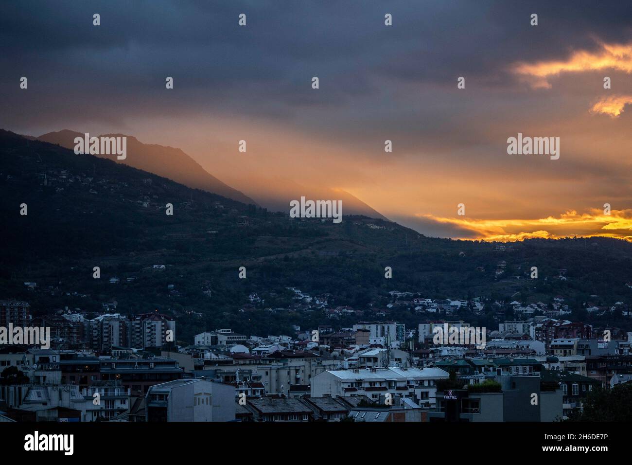 City overview at aftert in Skopje, October 16, 2021. Copyright Florian
