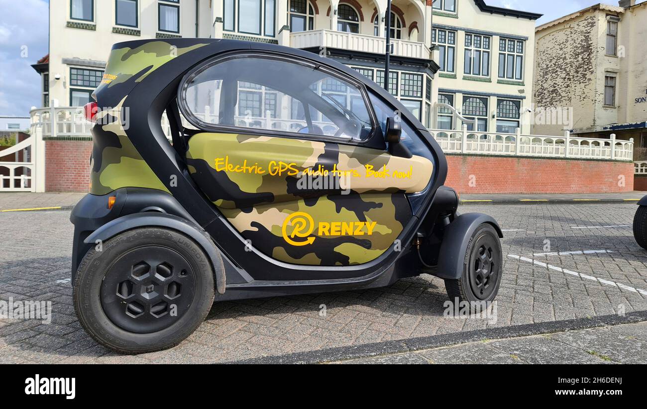 electric car in front of beach villa, Netherlands Stock Photo Alamy