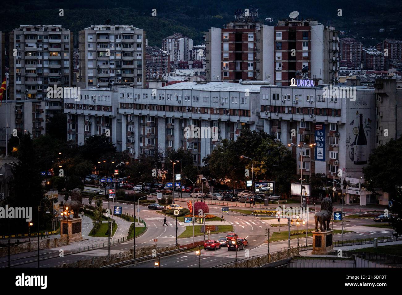 City overview at aftert in Skopje, October 16, 2021. Copyright Florian