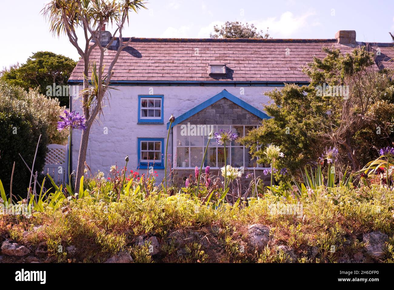 Pelistry Cottage on St Agnes, Isles of Scilly Stock Photo Alamy