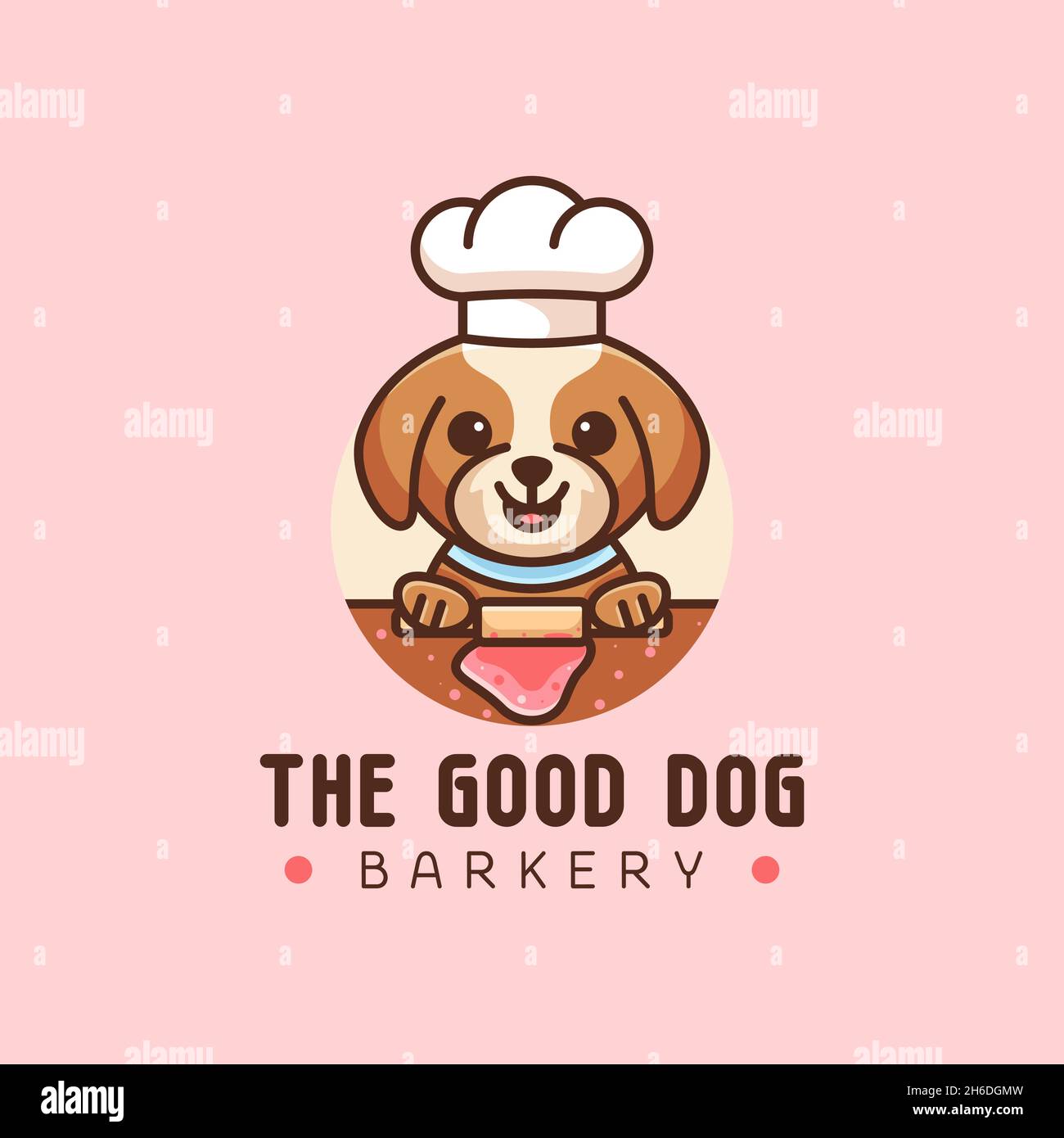 CUTE DOG BAKERY MASCOT LOGO Stock Vector Image & Art Alamy