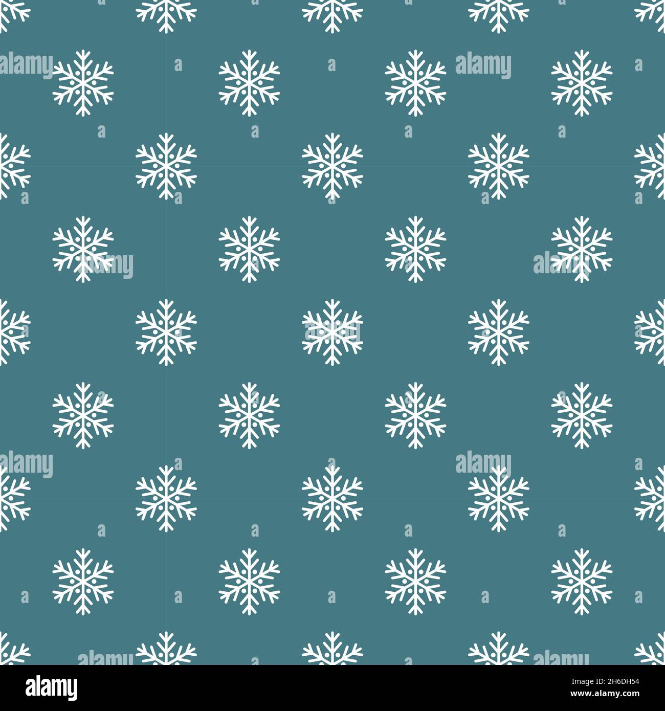 Snowflakes on blue background seamless pattern. Vector illustration ...