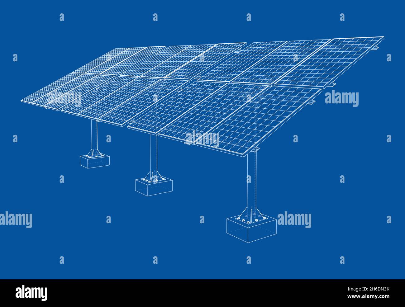 Solar Panel Concept. Vector rendering of 3d Stock Vector Image & Art ...