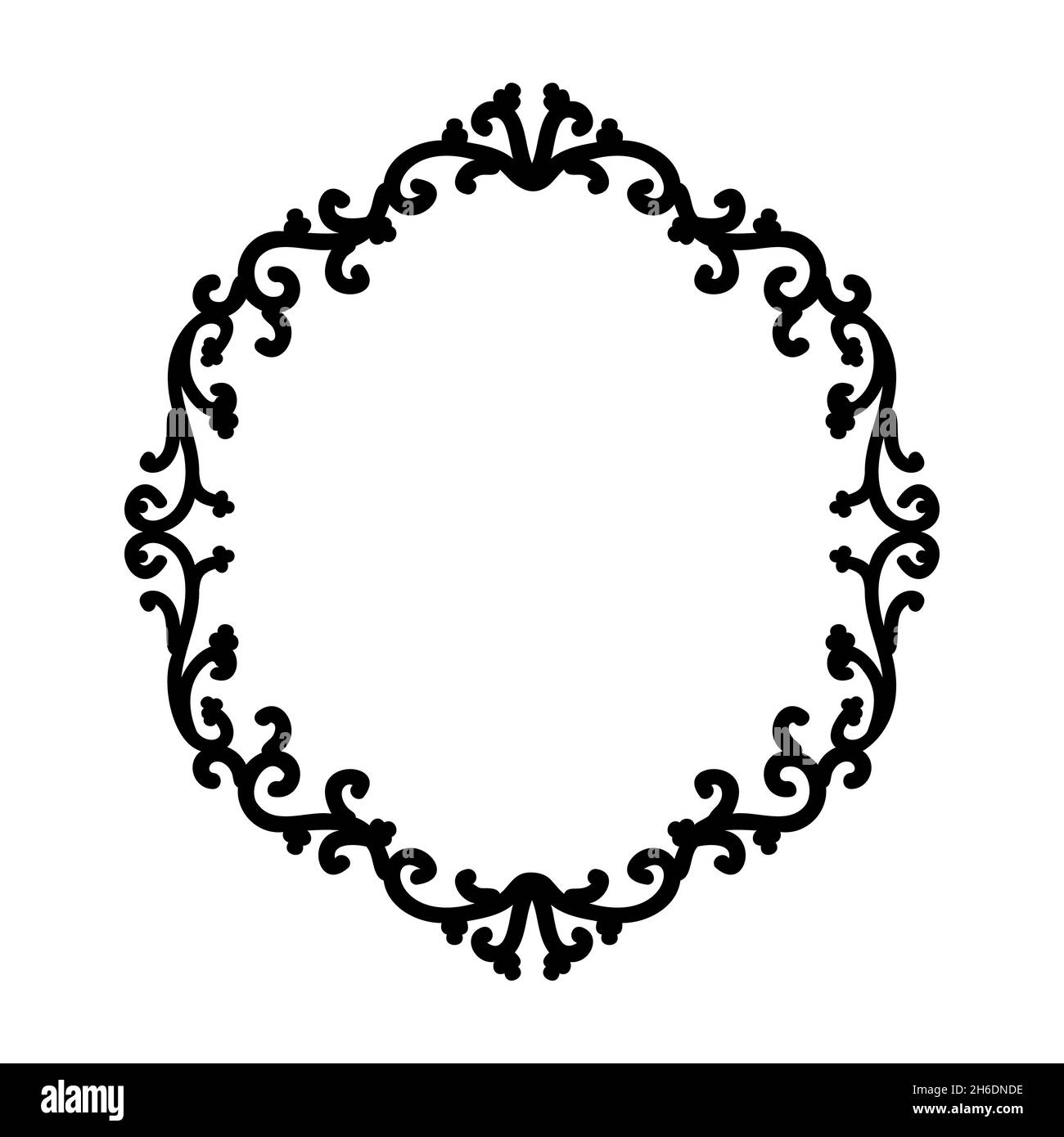 Decorative patterned oval frame. Elegant decor in oriental style. For laser  cutting, tattoo, marquetry, logo for yoga, icons, lace Stock Vector Image &  Art - Alamy
