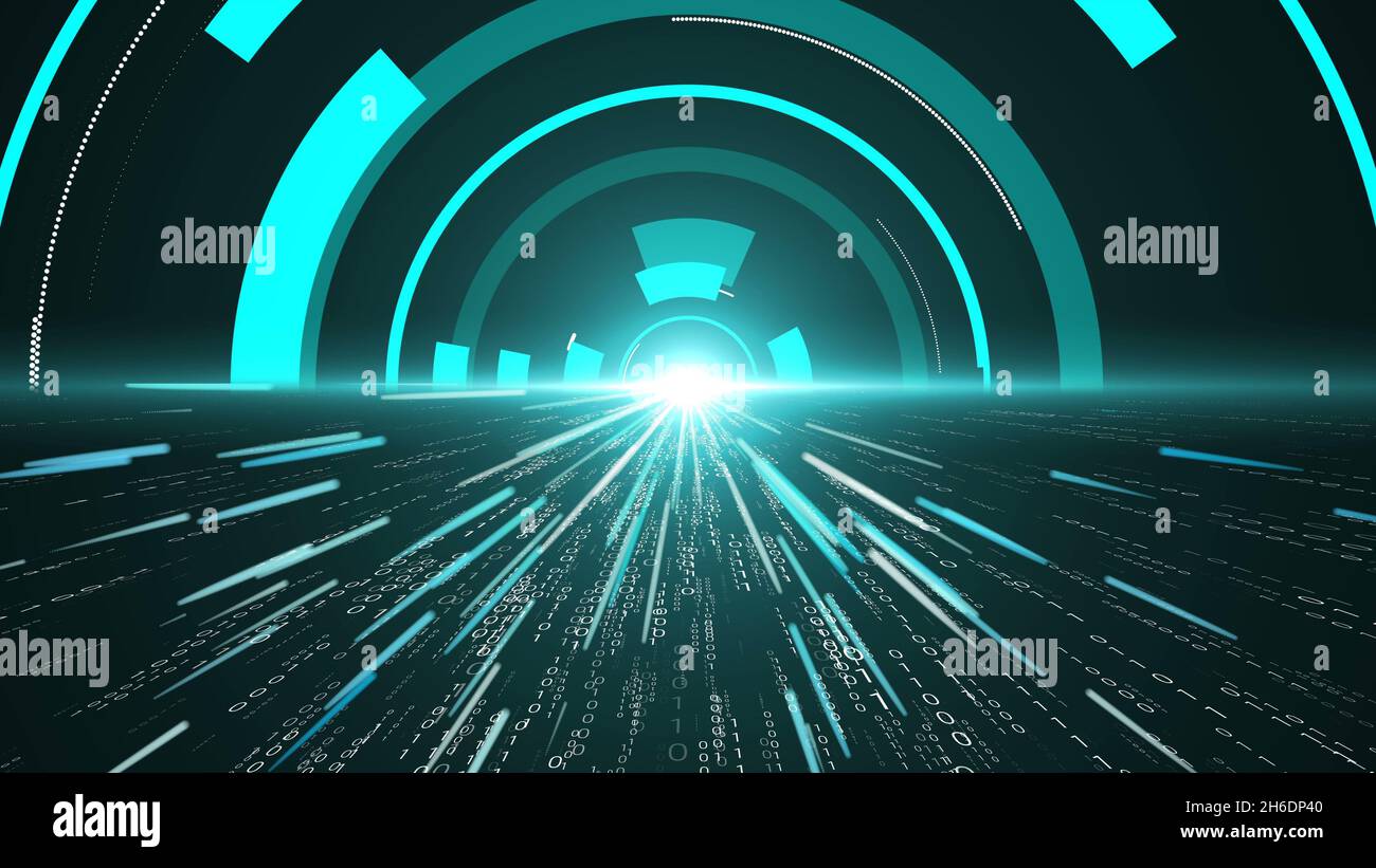 Visionary programming and coding of future software . 3D rendering computer  graphic Stock Photo - Alamy