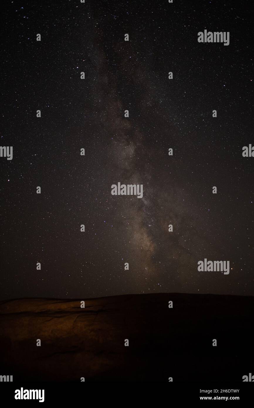 Vertical background of a milky way in a night starry sky Stock Photo ...