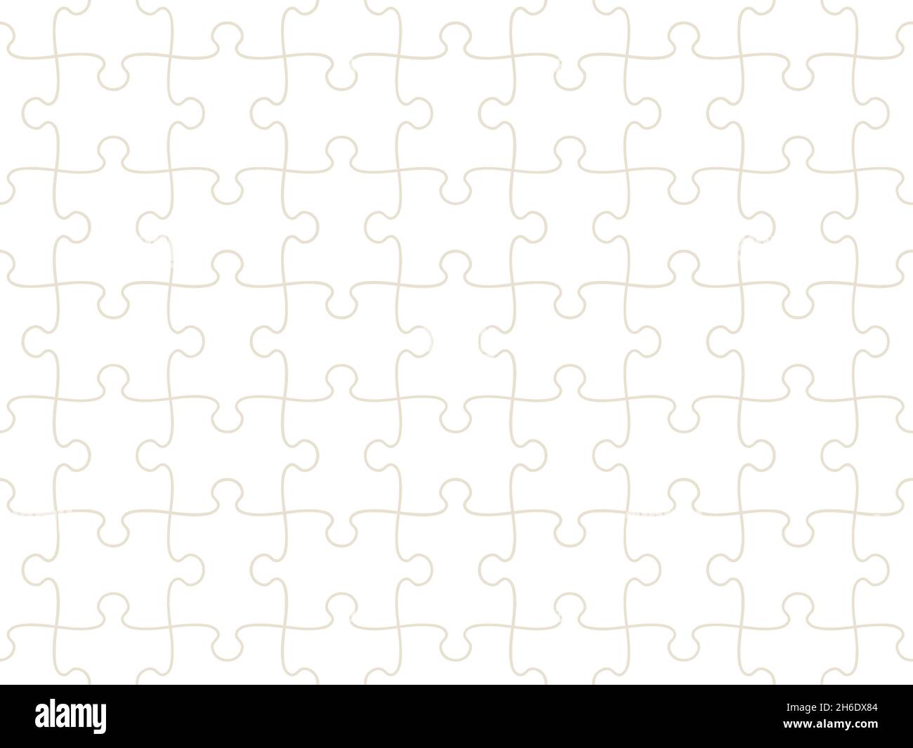 Seamless pattern of completed puzzle pieces grid Stock Vector