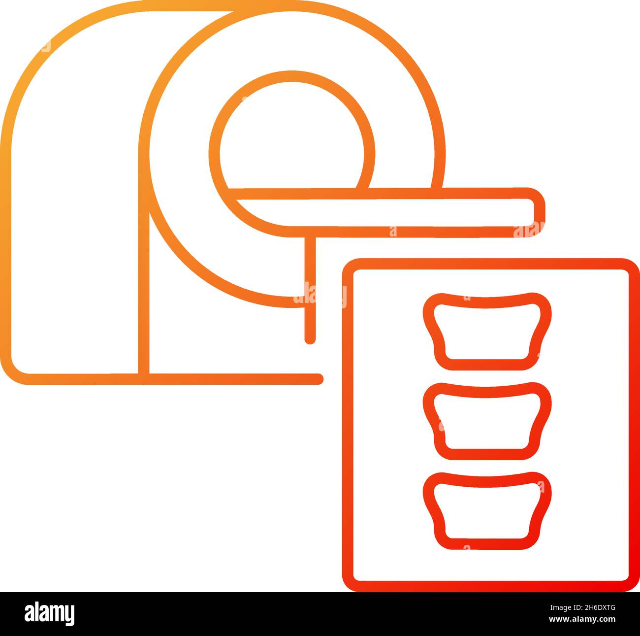 Mri Scans Gradient Linear Vector Icon Stock Vector Image Art Alamy