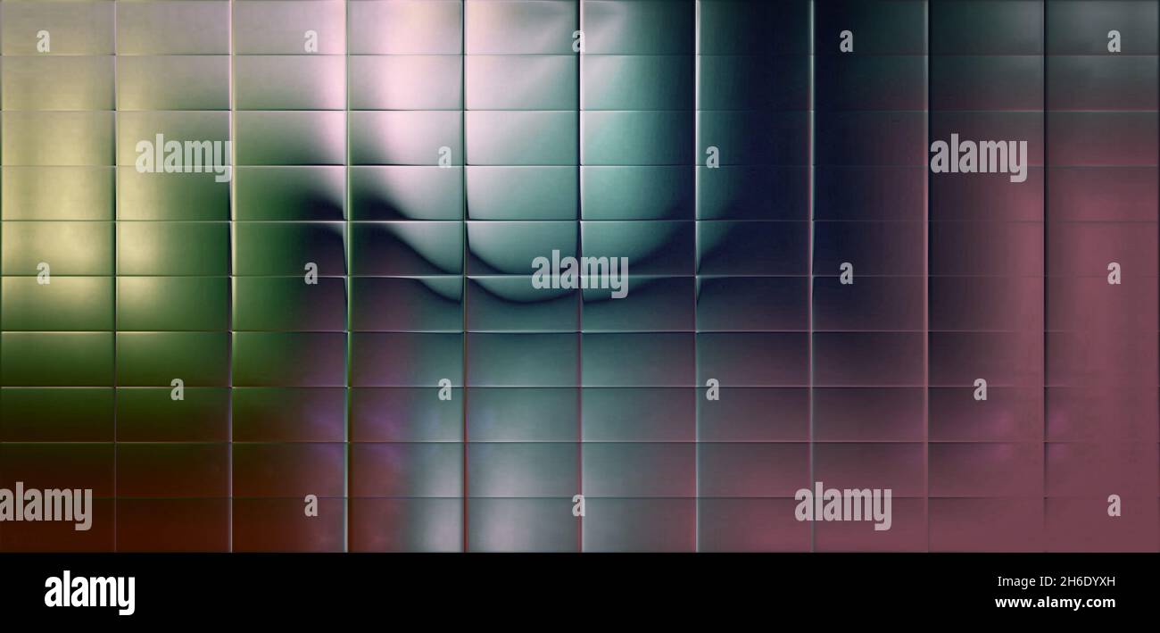 Abstract background made up of multicolored rectangles Stock Photo