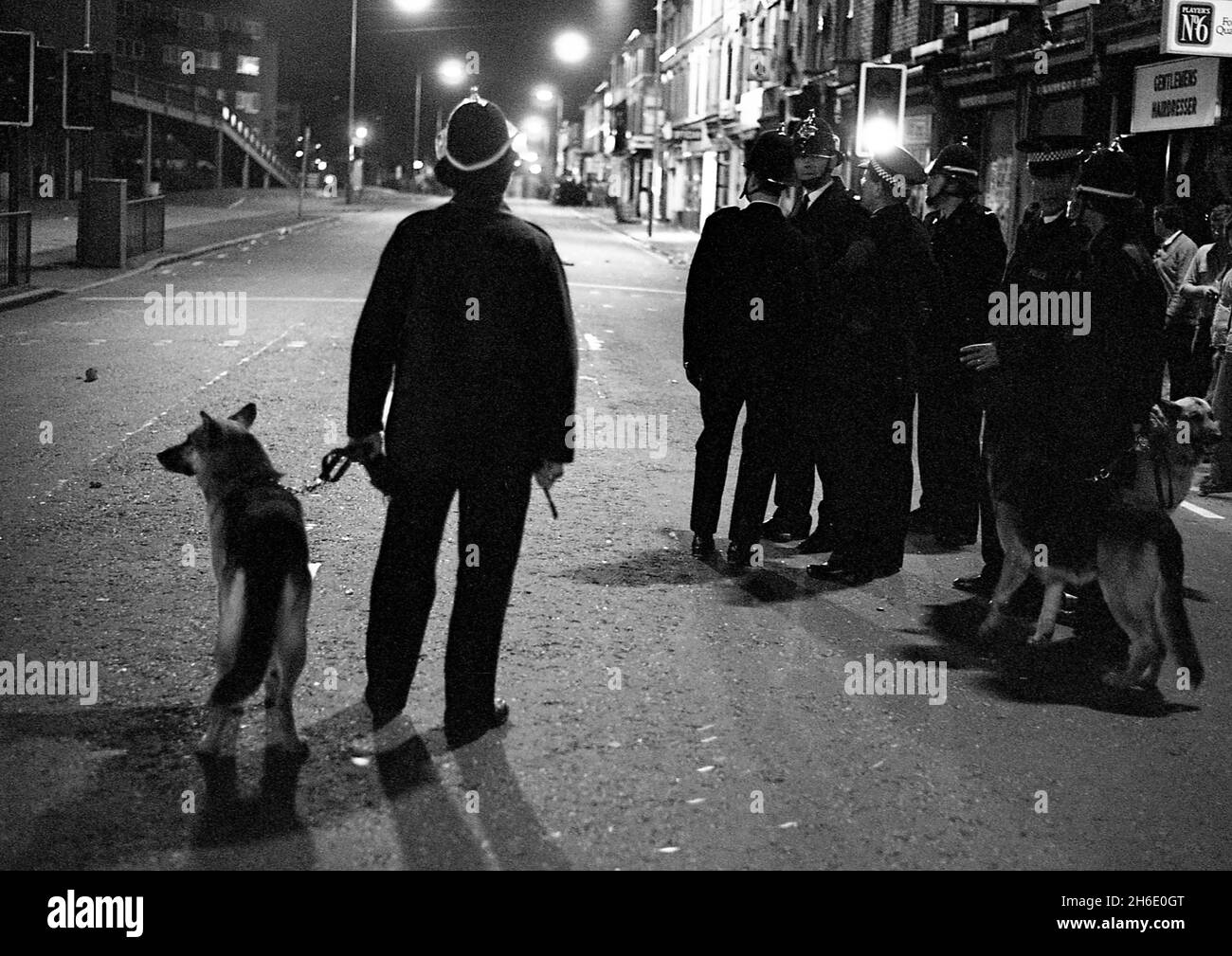 Riots at Hyson Green flats, Nottingham UK 10th July 1981 Stock Photo ...