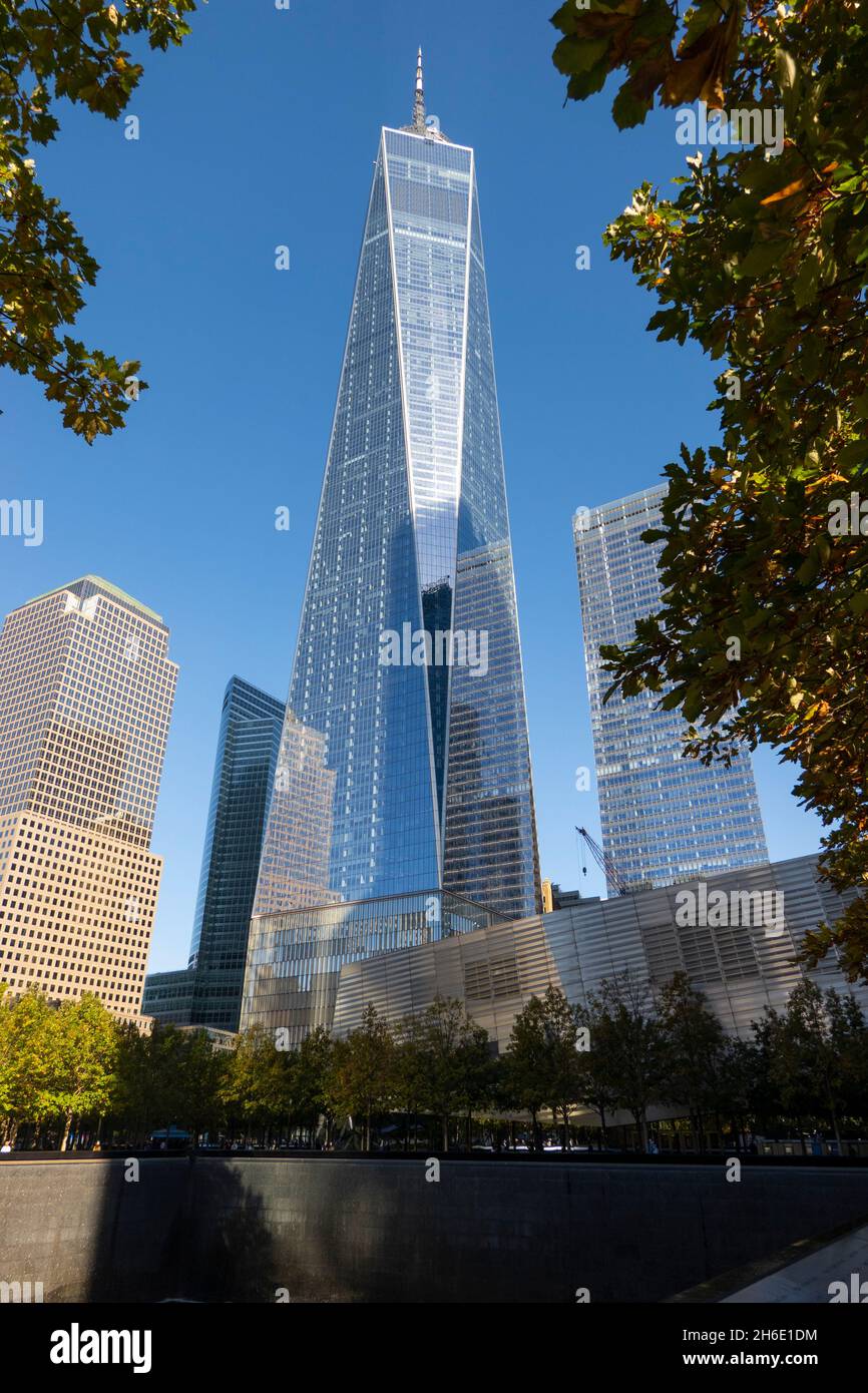 Freedom tower One world trade center downtown Manhattan NYC Stock Photo ...