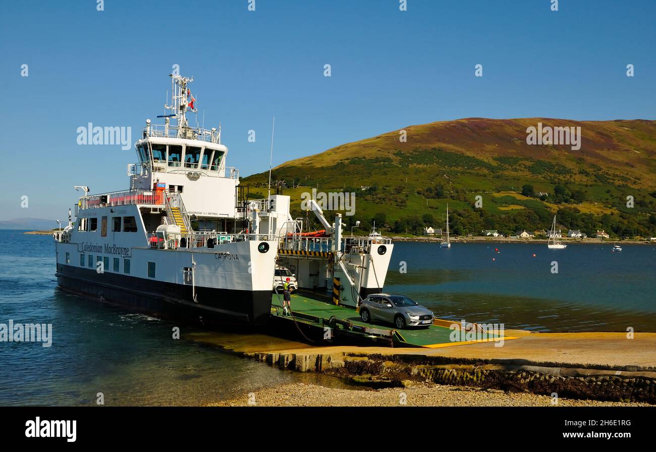 Lochranza claonaig ferry hi-res stock photography and images - Alamy image.