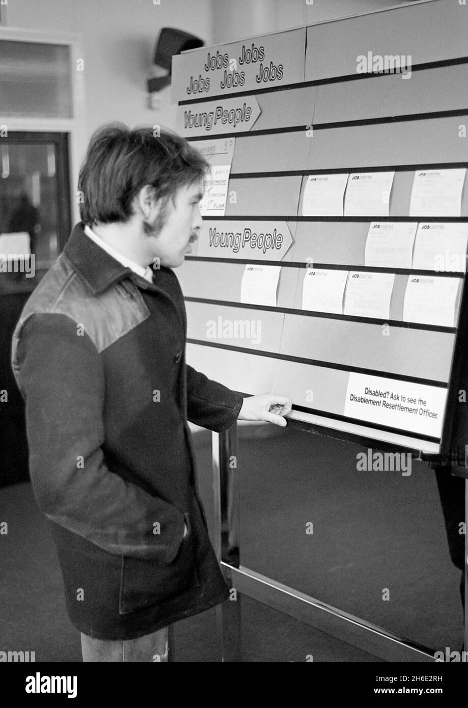 Job Centre Nottingham UK 1982 Stock Photo Alamy