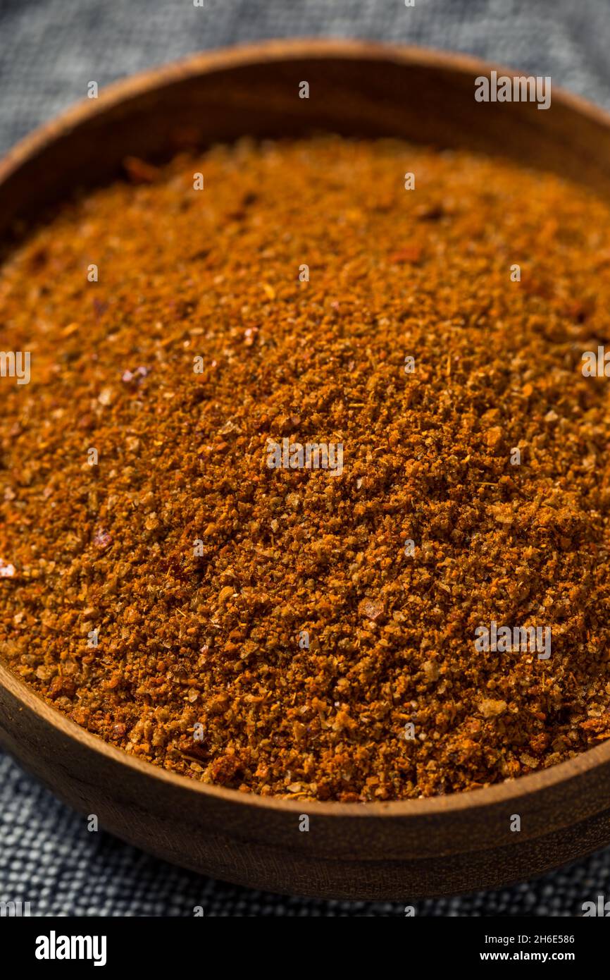 Organic Spicy Asian Seasoning in a Bowl Stock Photo
