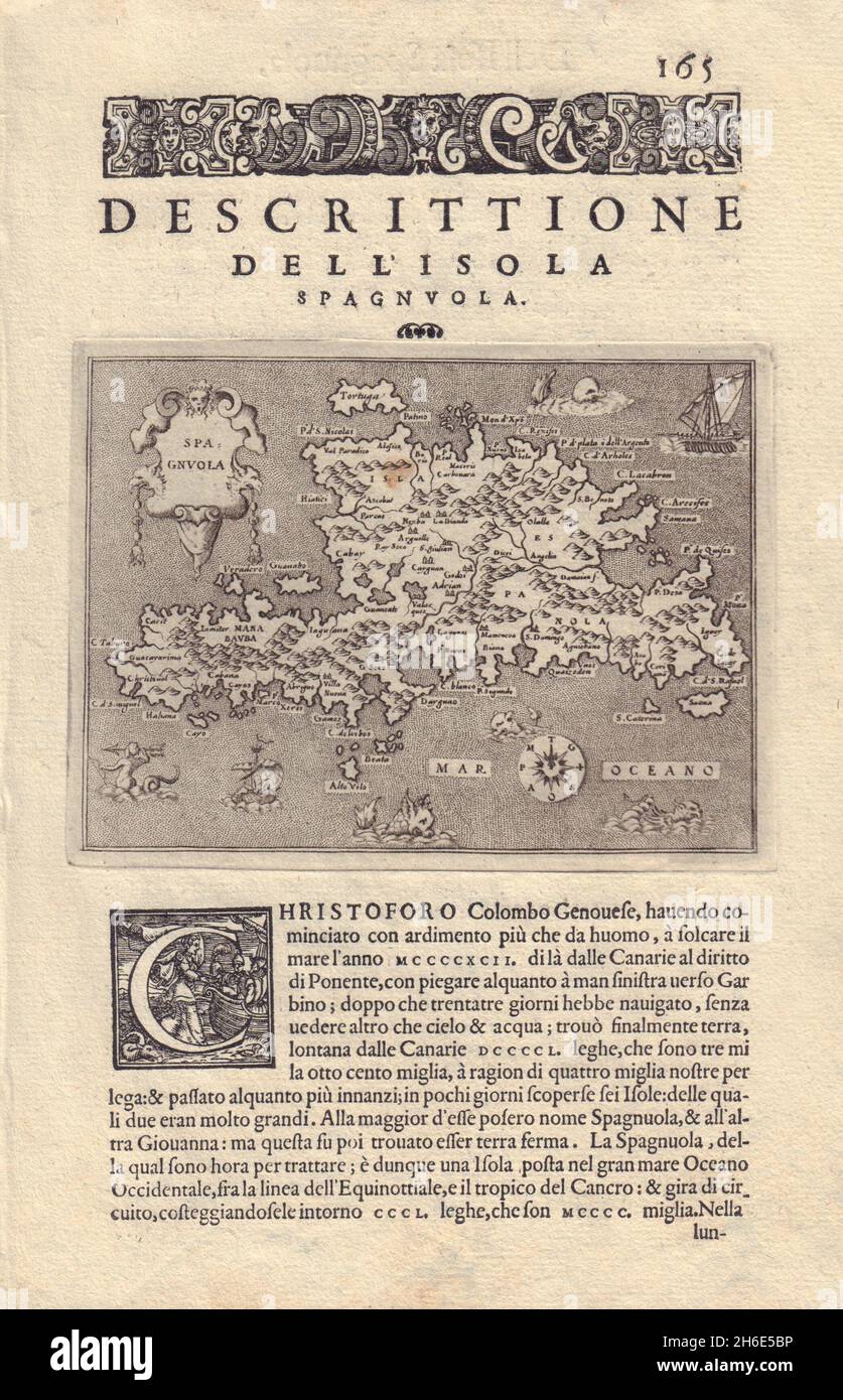 https://c8.alamy.com/comp/2H6E5BP/descrittione-dell-isola-spagnuola-porcacchi-hispaniola-caribbean-1590-map-2H6E5BP.jpg