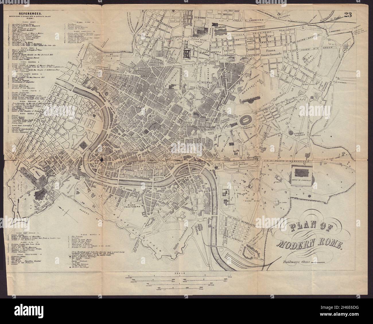Map of roma hi-res stock photography and images - Alamy