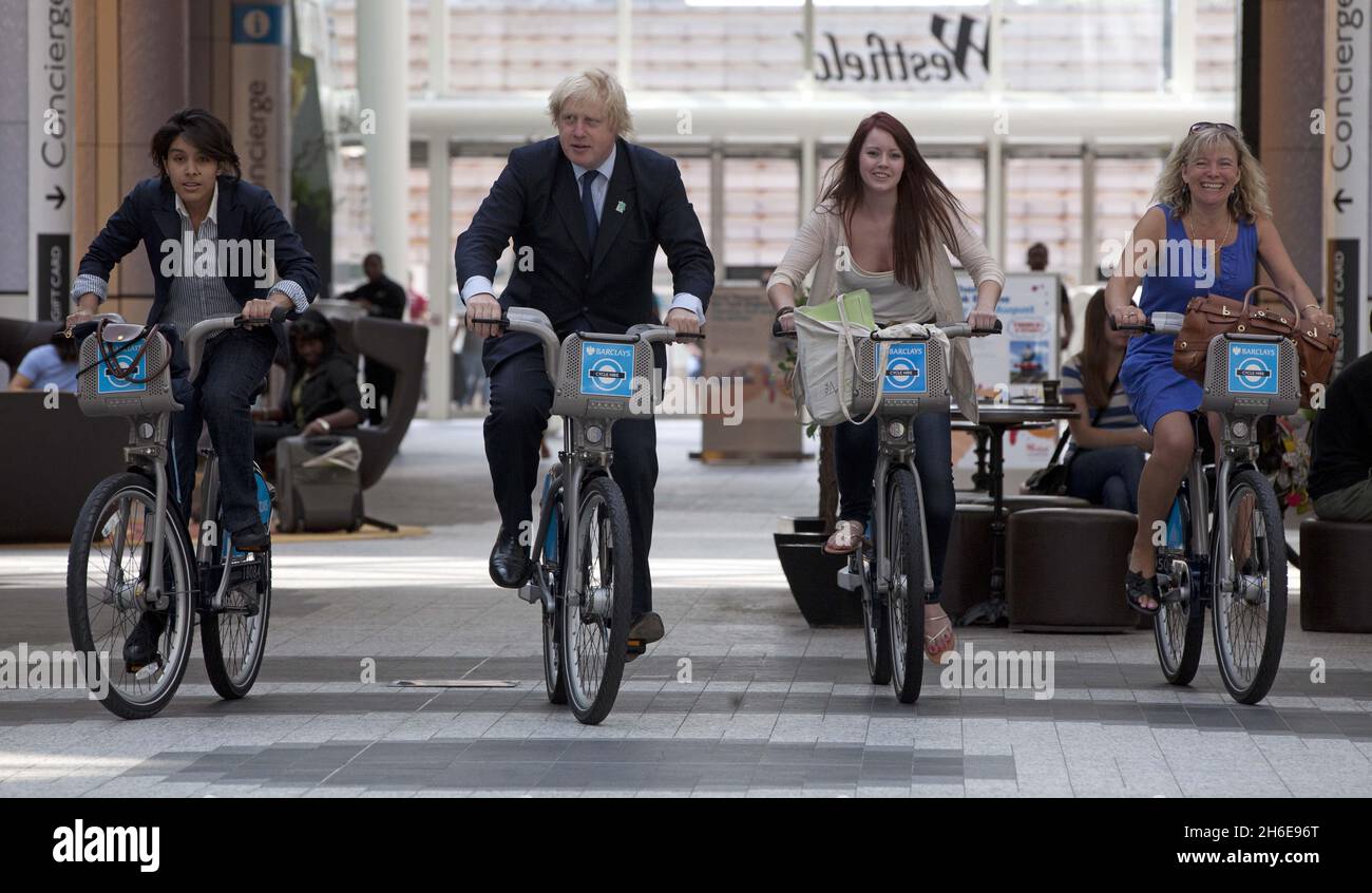 boris johnson on his bike