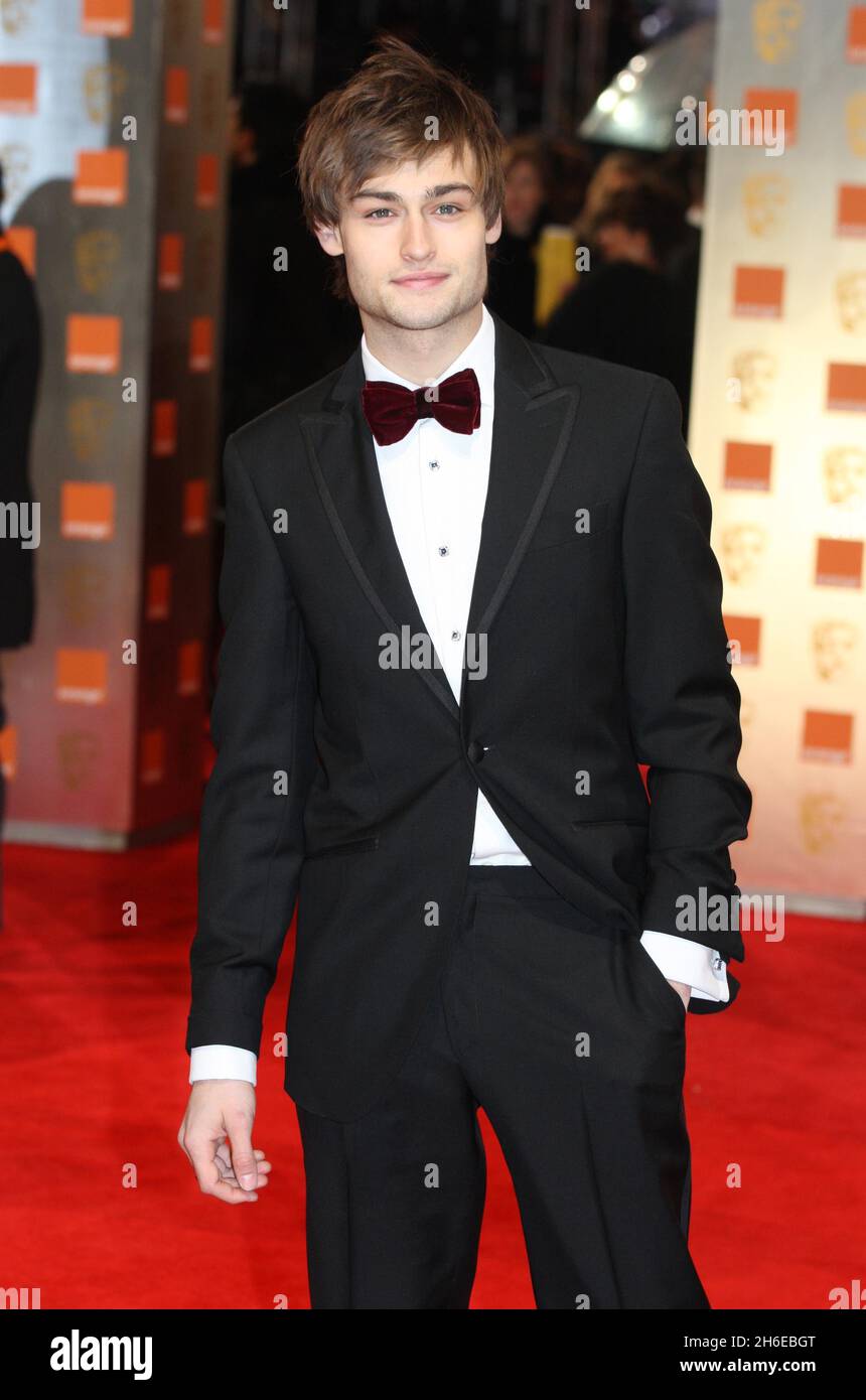 Douglas Booth arrives at the Orange British Academy Film Awards 2012 at The Royal Opera House  Stock Photo