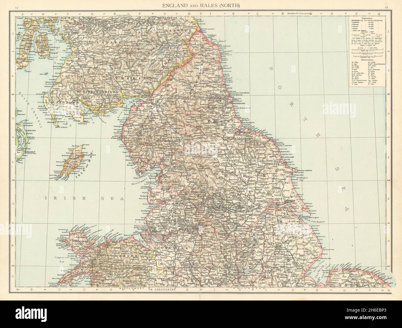 Lancashire map 19th century hires stock photography and images Alamy
