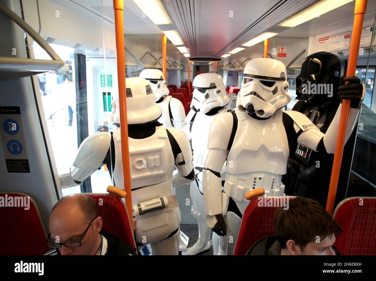 Darth Vader, Stormtroopers and R2-D2 in Central London today in ...
