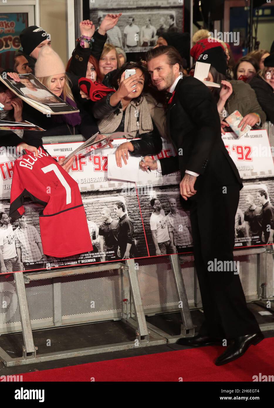 David Beckham attends the World Premiere of the Class Of 92 at the