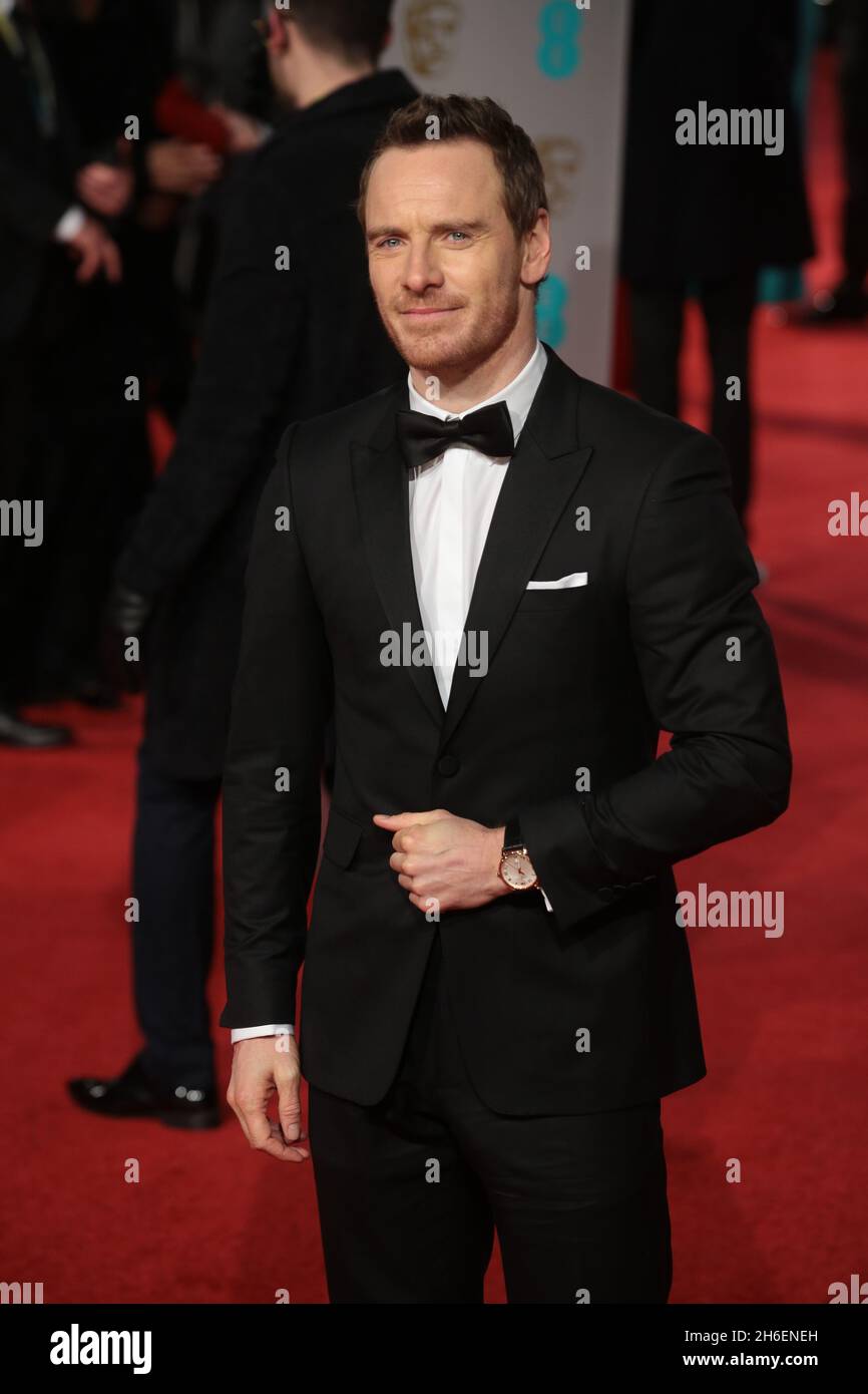 Michael Fassbender attends the BAFTA awards at the Royal Opera House in ...