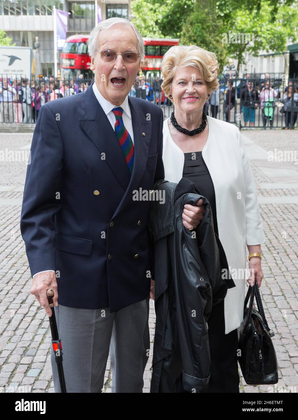 Nicholas Parsons attends Ronnie Corbett memorial service held at ...