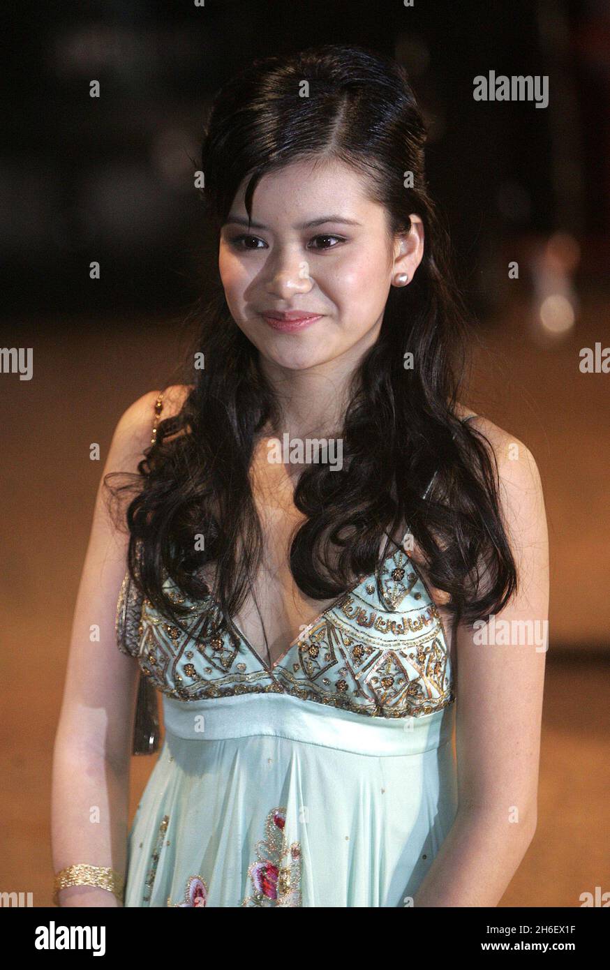 Katie Leung arriving at the Harry Potter And The Goblet Of Fire film premiere, Leicester Square, London. Jeff Moore/allactiondigital.com      Stock Photo