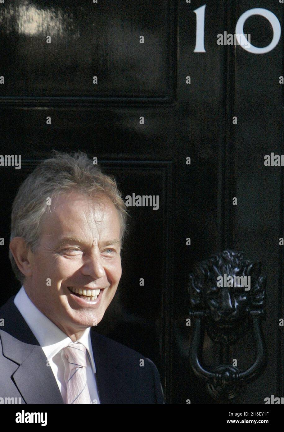 British Prime Minister Tony Blair pictured in Downing Street, London