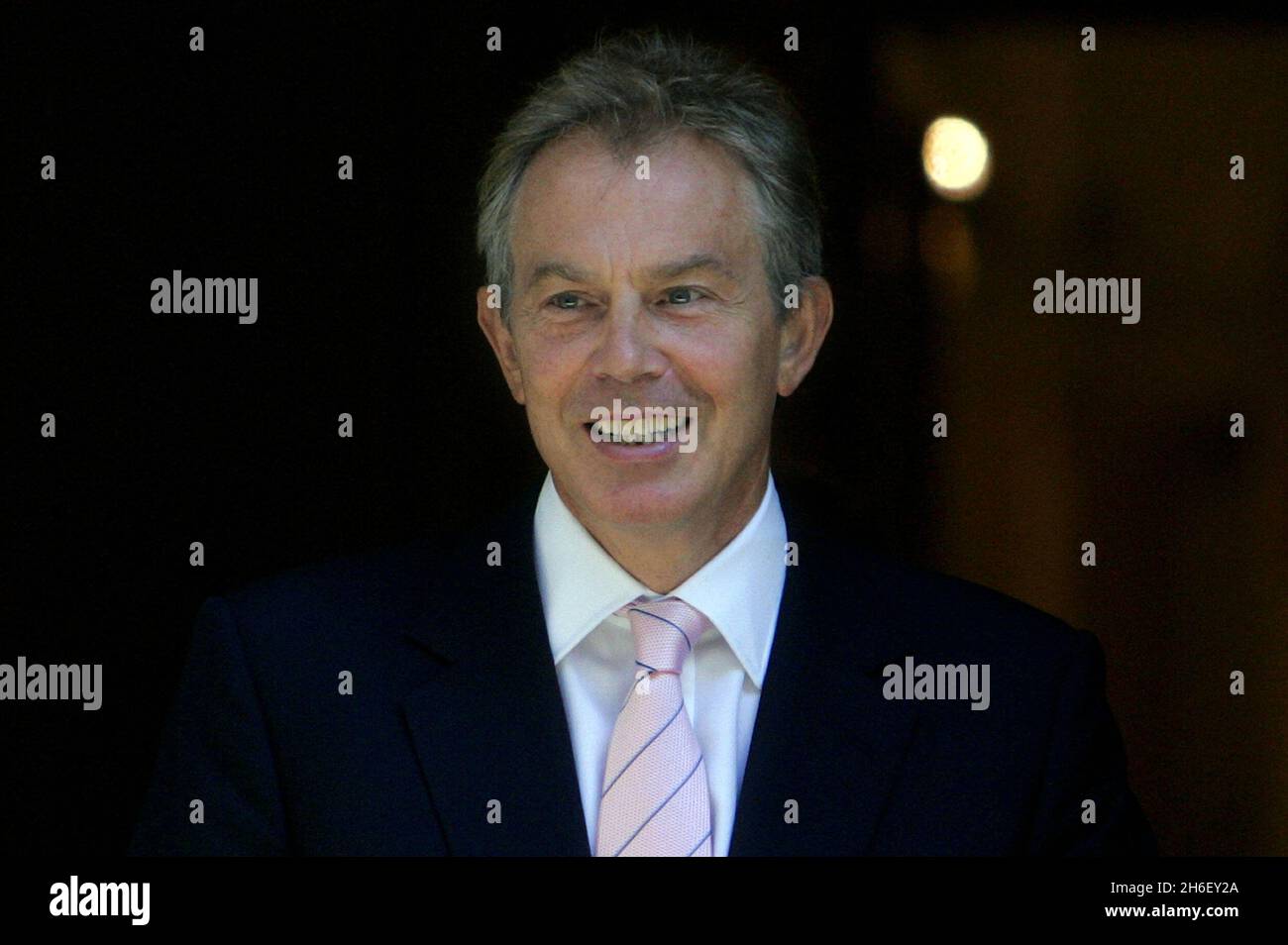 British Prime Minister Tony Blair pictured in Downing Street, London