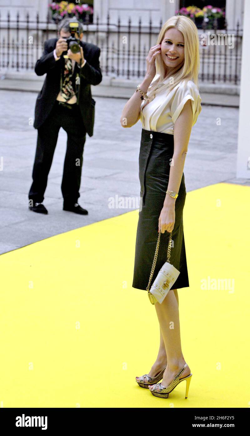 Claudia Schiffer arriving at the Royal Academy of Art's Summer Party 2007, London on 06/06/2007. Stock Photo
