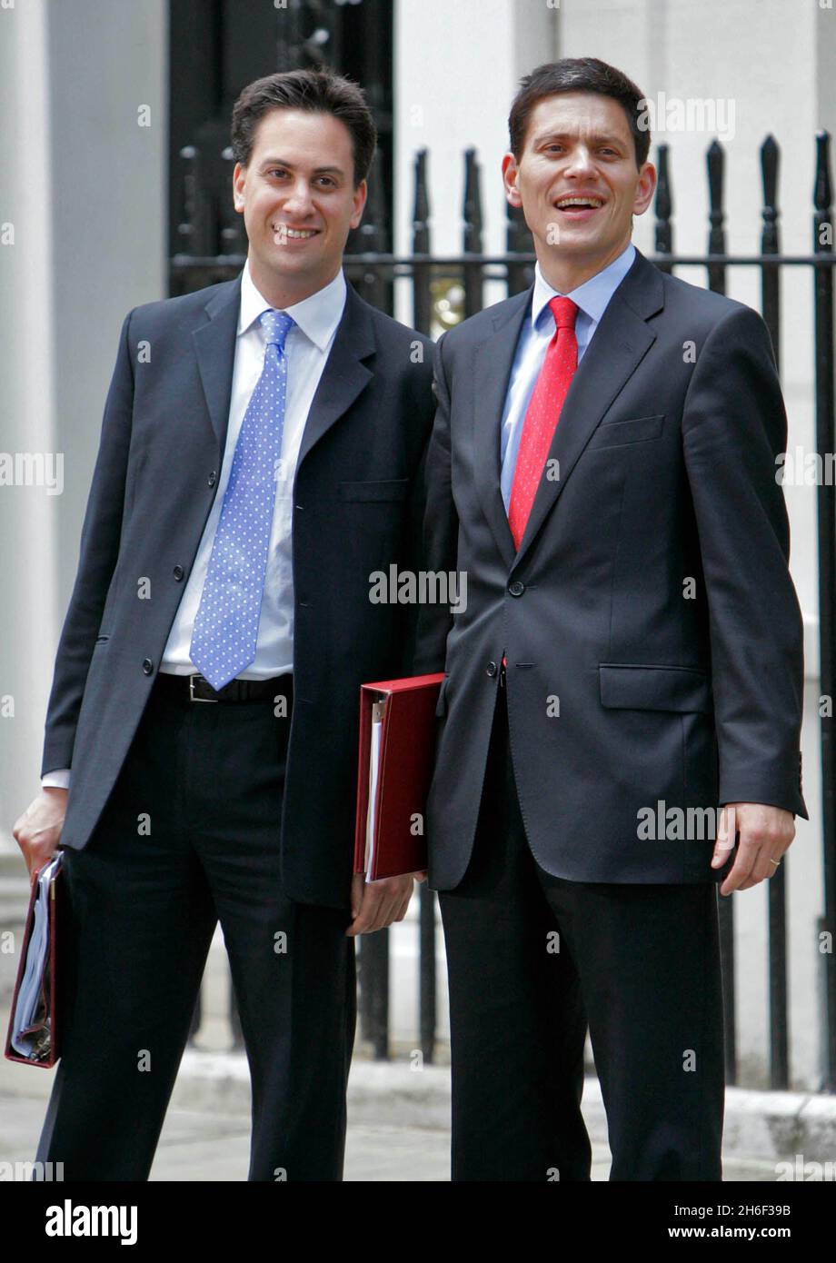 New Foreign Secretary David Miliband Pictured In Downing Street With new-foreign-secretary-david-miliband-pictured-in-downing-street-with