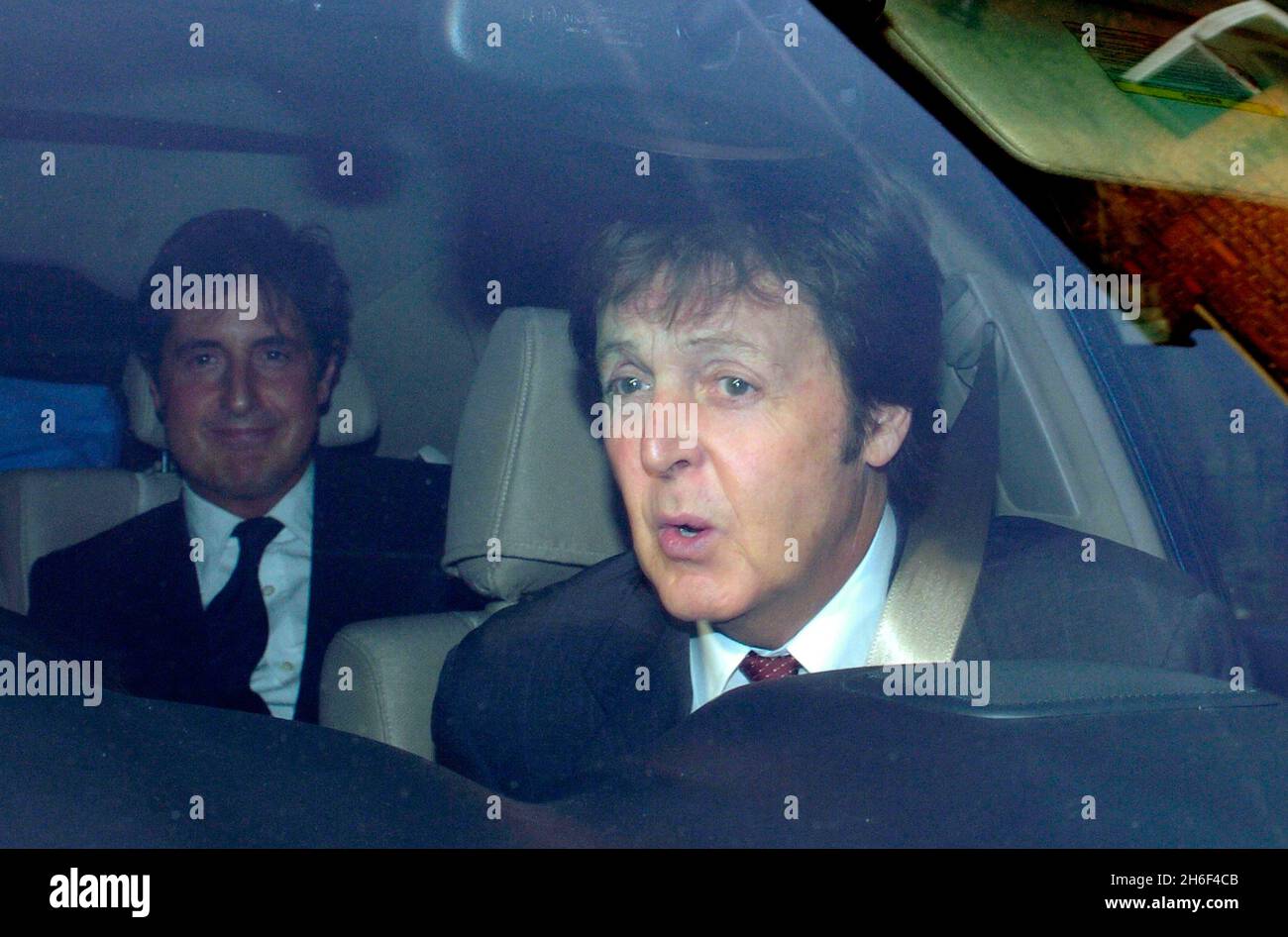 Sir Paul McCartney pictured arriving at the High Court this morning
