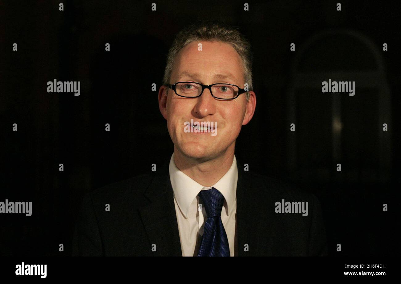 Lembit Lembit Opik leaving the HQ of the Liberal Democrats in Cowley Street ...