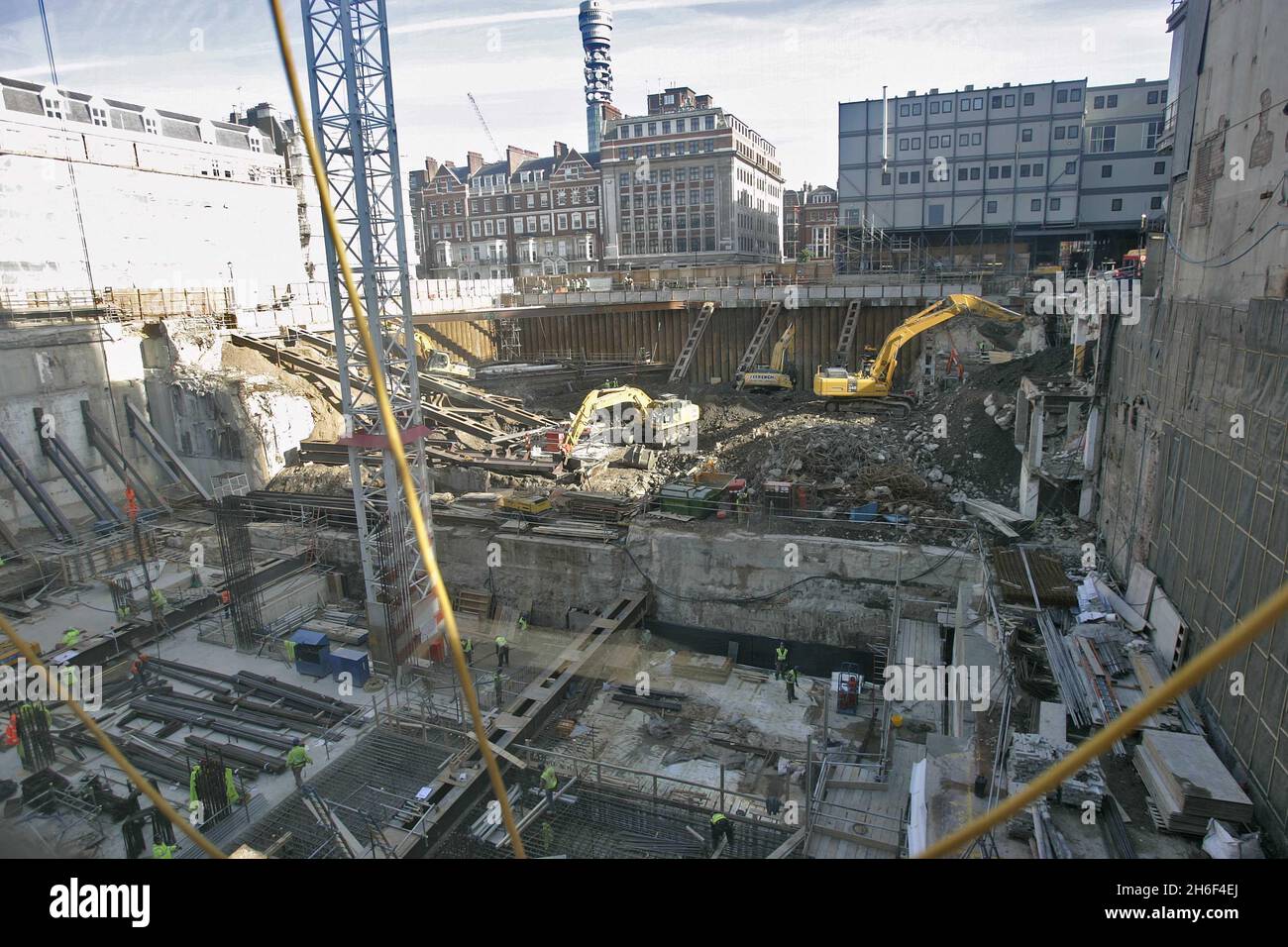 Work is currently underway of the redevelopment of Broadcasting House ...