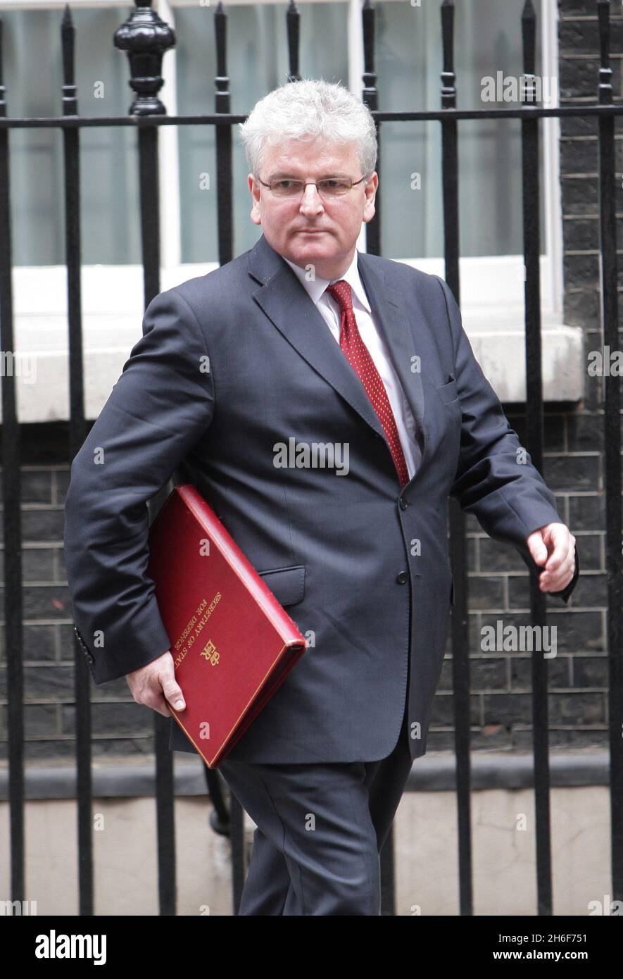 Des Browne attends Downing Street for today's Cabinet Meeting, central London. Stock Photo