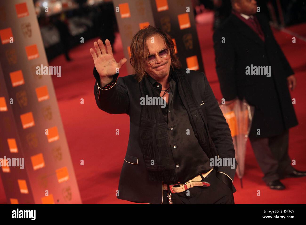 Mickey Rourke arriving for the 2009 British Academy Film Awards at the ...