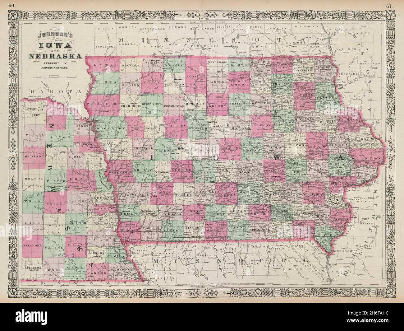 Map Of Iowa And Nebraska Nebraska Map Hi-Res Stock Photography And Images - Page 2 - Alamy