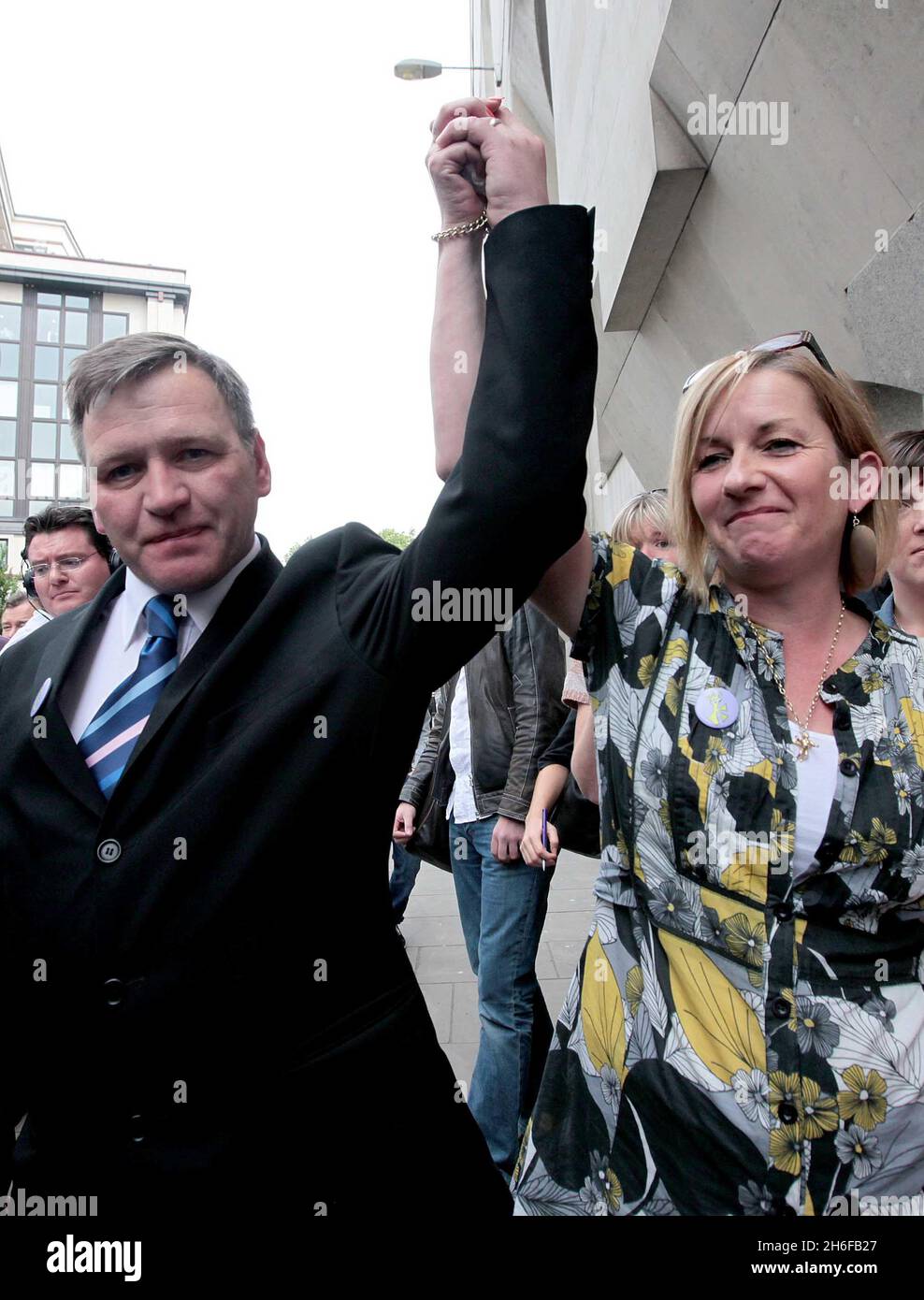 Deborah Kinsella and Kinsella outside court for the sentencing
