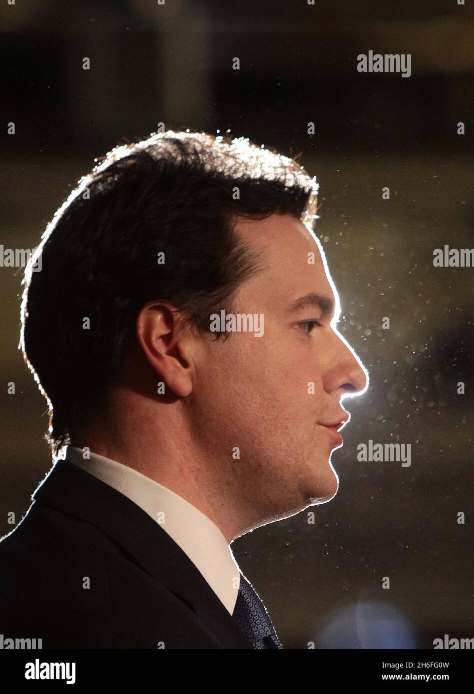 The conservative shadow Chancellor George Osborne during Operation Black Vote (OBV), at the Methodist Central Hall in Westminster, London Stock Photo