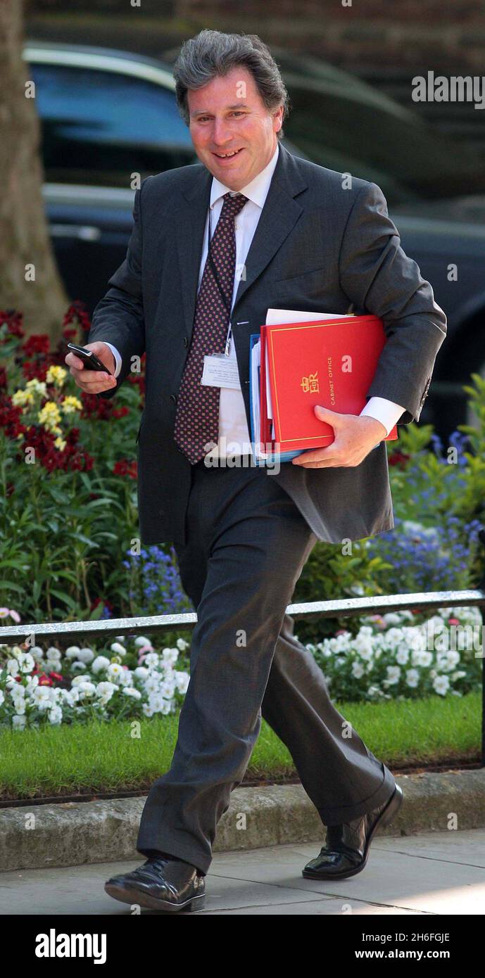 Oliver Letwin pictured today in Downing Street, London Stock Photo Alamy