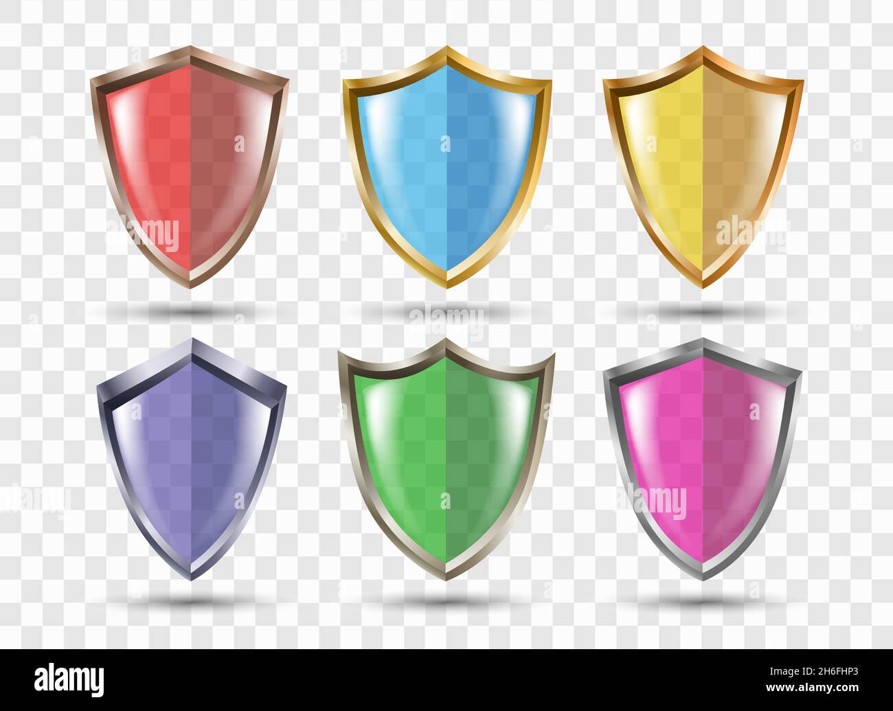 Shield Simple Transparent Transparent shields set Stock Vector Image & Art - Alamy