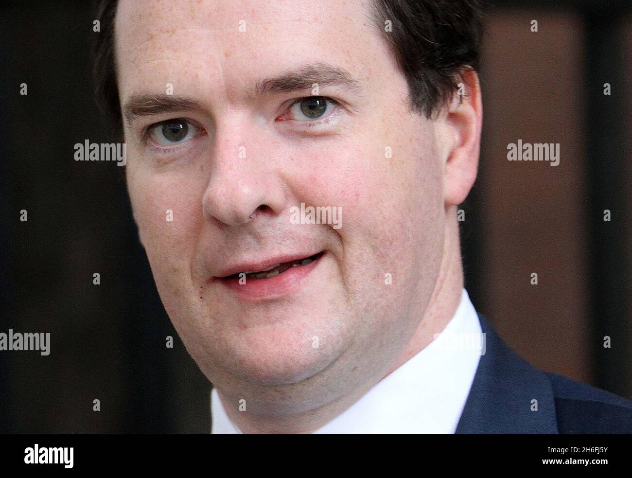 Chancellor Osborne arrives in Downing Street this morning for