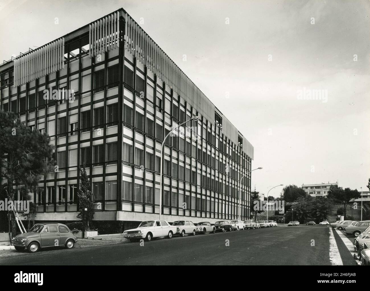 Ford Central Headquarters in Viale dell'Arte at EUR, Rome, Italy 1960s Stock Photo