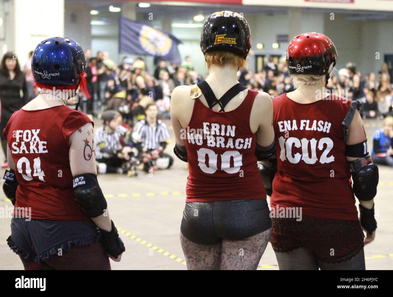 The London Rollergirls: an all-female, roller skate derby league held at  Brompton Hall in Earl's Court London. Hot on the heels of a hugely  successful resurgence in the United States, the London