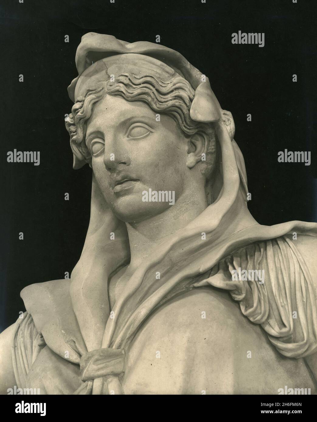Head of the statue of Juno Sospita, Italy 1930s Stock Photo Alamy